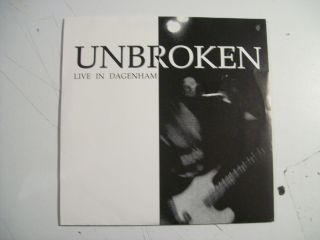 Unbroken Live In Dagenham And Razor/ In The Name Of Progression 45 Record