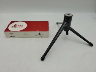 Vintage Leica Leitz 14100 Tabletop Mini Camera Tripod Boxed - 1/4 " - 20 Screw