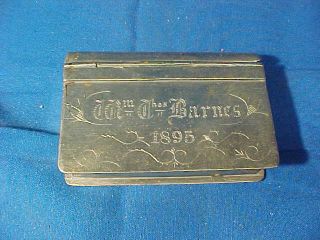 1893 Worlds Columbian Exposition Souvenir Book Shape Stamp Box