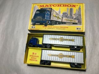 Vintage Moko Lesney M9 Inter State Double Freighter W/box 1962 - 67 Exc - Near