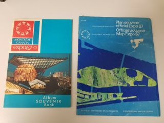 1967 Montreal Canada Expo 67 Worlds Fair Souvenir Program And Map