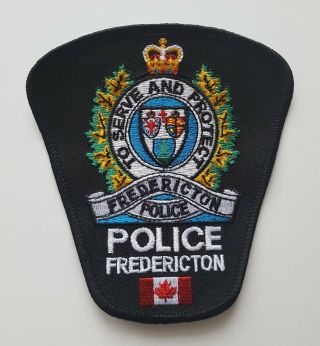 Fredericton Brunswick Canada Police Patch,