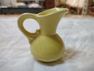 Vintage Yellow Shawnee Pottery Miniature Pitcher No Damage 3
