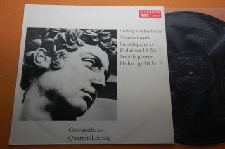 Gewandhaus Quartet Beethoven String Quartets 1&2 Op.  18 Eterna Stereo B/s 