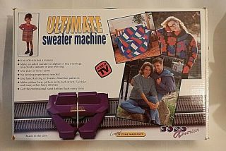 Vtg 2000 Ultimate Sweater Machine - As Seen On Tv By Bond America Complete W/vhs