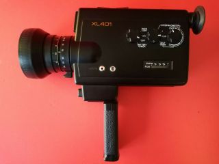 Vintage Design // Minolta Xl 401.  8 Movie Camera & Case