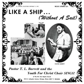 Pastor T.  L Barrett & Youth For Christ Choir Like A Ship Vinyl Lp Record Tl