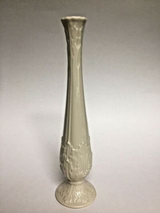 Lenox Florentine Bud Vase Cream Porcelain Tall 10.  75”