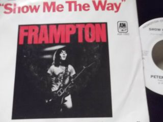 A1 Promo Pic Sleeve Peter Frampton Show Me The Way X 2 On A&m Records