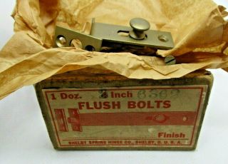 Vintage/antique Nos 2 Inch Flush Bolt Cabinet Slide Latch Hoosier Cabinet Latch