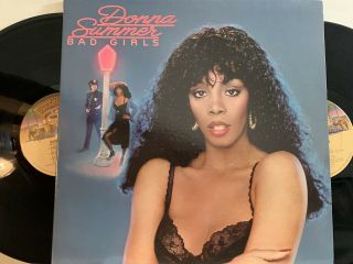 Donna Summer ‎– Bad Girls Lp 1976 Casablanca ‎– Nblp - 2 - 7150 Ex/ex
