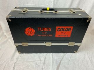 Vintage Ge Radio Tv Repairman Vacuum Tube Caddy Case Tool Box 6