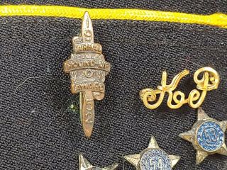 Vtg 1950s American Legion Rose City Oregon 35 Cap Hat w/ Year Pins & More 3