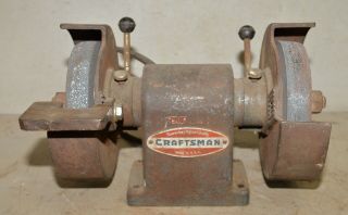 Vintage Craftsman 109.  66130 8 " Industrial Bench Grinder Blacksmith Knife Maker