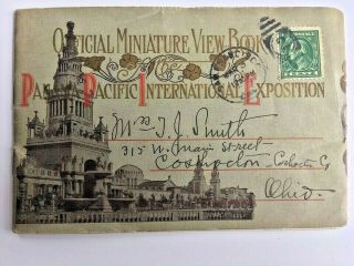 1915 Panama - Pacific Exposition Official Miniature View Book