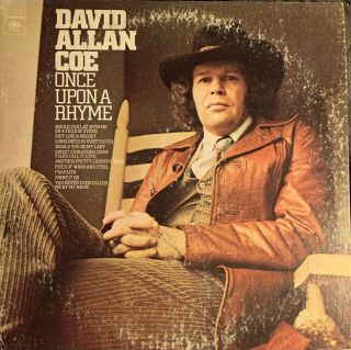 David Allan Coe Vinyl Lp Once Upon A Rhyme Columbia Kc33085 Outlaw Country 1975