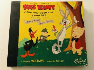 1947 Capitol Records Bugs Bunny,  Daffy Duck,  Porky Pig,  Elmer Fudd 78 Record Set