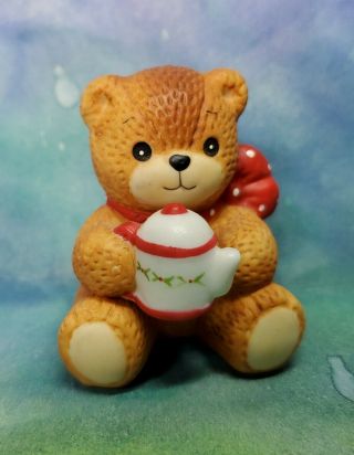 Enesco Lucy And Me Lucy Rigg Little Red Bowbear With Teapot