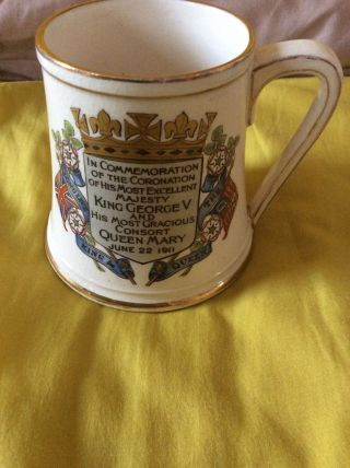 Macintyre 1911 Coronation Of King George V & Queen Mary Mug
