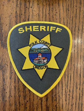 Polk County Oregon Police Patch Or