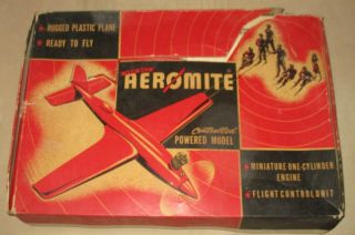 Wen - Mac Aeromite Control Line.  049 Vintage Model Airplane Kit - Cl Nitro Plane