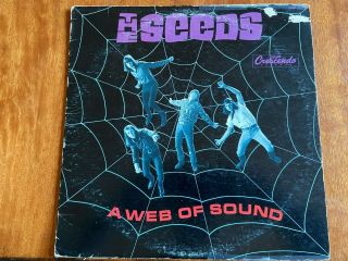 1966 Garage Psych Lp - The Seeds - A Web Of Sound Gnp Crescendo 2033 Vg/vg Disc