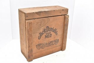 Vintage Jack Daniels Whiskey Old No.  7 Wood Crate Box Wooden Antique