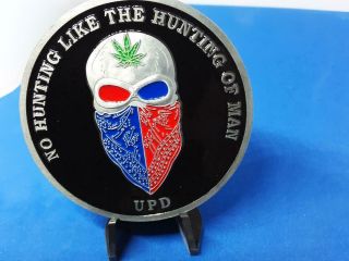 Rare Utica Police Department Narcotic Detective Pewter Challenge Coin