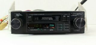 Vintage Kenwood Krc - 2000 Am/fm Stereo Cassette Receiver Car Radio,  2 - Knob