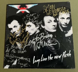 Flesh For Lulu - Long Live The Flesh - Signed By The Band: To " Brian "