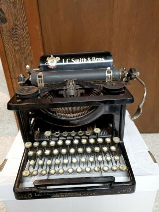 Vintage L.  C Smith &bros.  Typewriter No 8