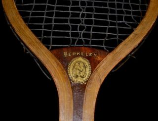 Crisp Antique Vintage Wood 1910 Horsman Berkeley Tennis Racket