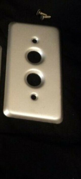 Vintage (old Stock) Historic 2 Button Push Switch Plate Covers (heavy Duty)