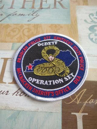 Kentucky Ocdetf Dea Atf Operation Set Paducah Federal State Police Patch