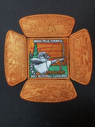 2017 Knox Trail Council Boy Scout National Jamboree Jsp Patch Set Raccoon Racpac