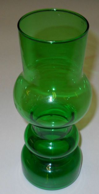 Kaj Franck Vintage Green Spring Vase 1953 Nuutajarvi Finland Rare