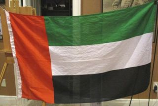 Vintage Merchant Marine Flag Of The Uae Cotton 36 " By 60 "