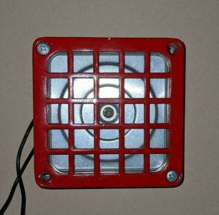 Vintage Faraday Fire Alarm Audible Horn Fire Signal 328m Man Cave Fire Safety