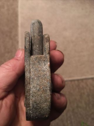 Big Old Steel Padlock Lock with NO Key Metal Detecting Find 2