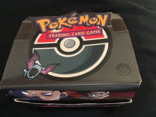 Vintage Wotc Pokemon - Team Rocket 1st Ed Booster Box - Empty