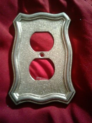 Vintage Cast Metal Brass Tone Switch Plate By American Tack And Hardware