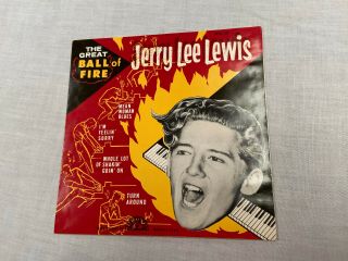 Jerry Lee Lewis - Epa - 107 Ep - The Great Ball Of Fire - Pic Sleeve/cover Only Ps