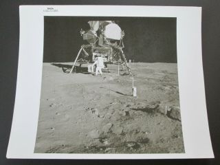 Apollo 11 On Moon Buzz Aldrin 1969 Authentic Vintage Nasa Photo As11 - 40 - 5931