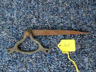 4s.  Antique Single Brass Servant Or Door Bell Cable Wire Crank Or Hinge