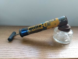 Vintage Acme Bug Sprayer In Glass Bottle -