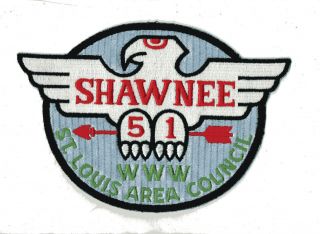 Boy Scout Oa Lodge 51 Shawnee " Old " St.  Louis Area Council Jacket Patch