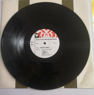 Sugar cubes life ' s too good ultra RARE promo LP punk synth indie wave 3