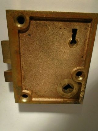 Vintage Solid Brass Corbin Mortise Door Locks For Skeleton Key