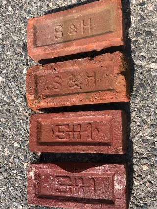 1920 To Present Antique Clay Bricks Stiles & Hart Of Haven.  Ct And Massachsu