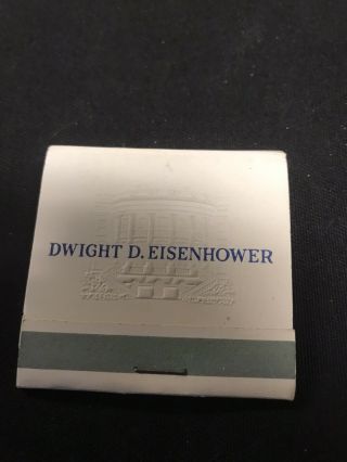 Dwight D Eisenhower Official White House Matchbook  Jh437